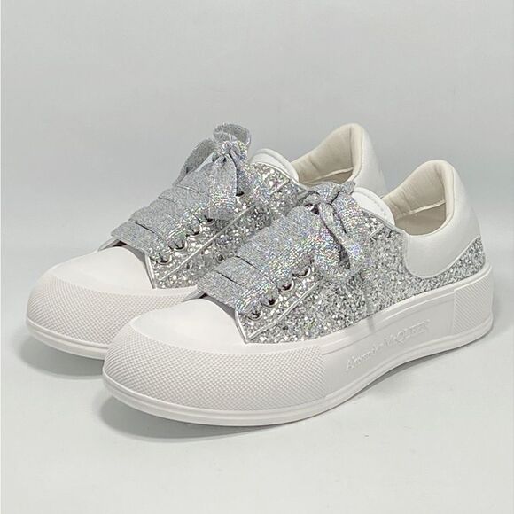 Alexander McQueen Shoes - Alexander Mcqueen Glitter Sneakers size 36.5